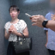 A Japanese woman is stuck in a broken elevator with others and has to shit. She ends up pooping and pissing into the elevator trash can, which, of course, is rigged with cameras. Presented in 720P HD. 359MB, MP4 file. About 20 minutes.